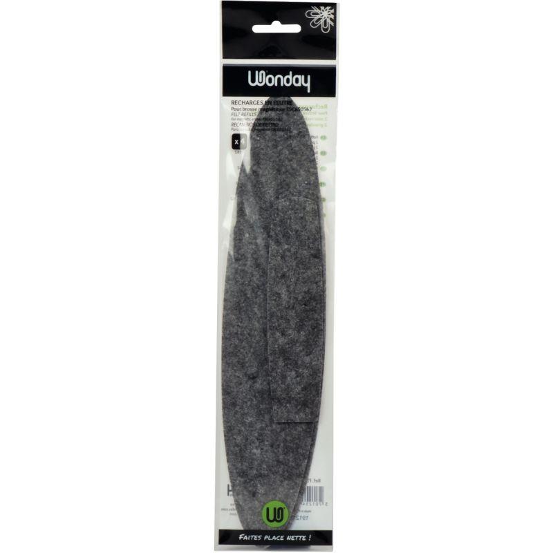 Image de  Lot de 2 + 2 feutres de rechange pour brosse Twin Moov géante 