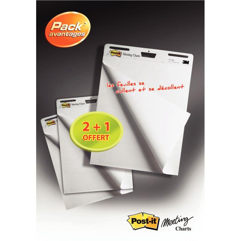 Image de  Pack de 3 blocs meeting chart dont 1 gratuit 