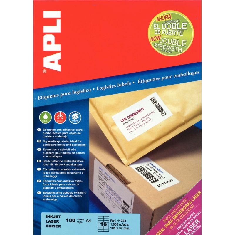 Image de  Boîte de 100 étiquettes adhésives extra fortes blanches 297x210mm 