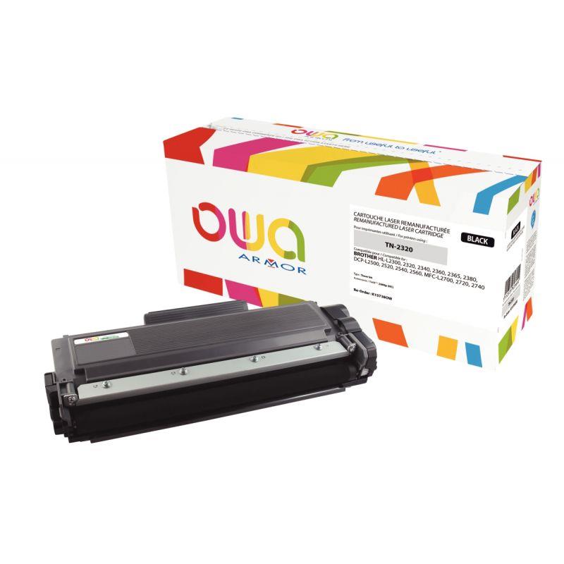 Image de  OWA toner laser noir haute capacité remanufacturé compatible Brother TN2320 