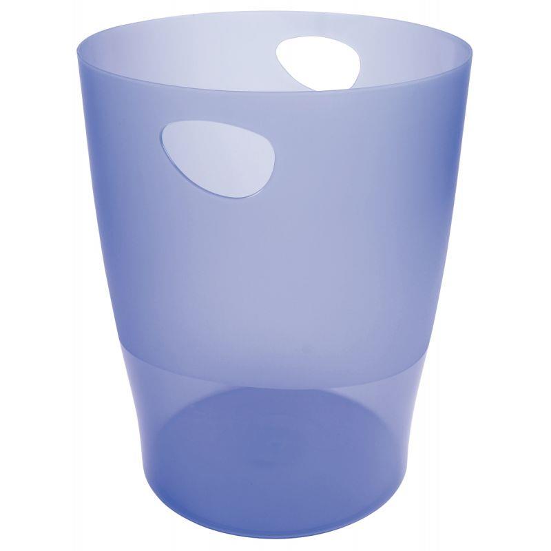 Image de  Corbeille à papier ECOBIN 15L bleu transparent 