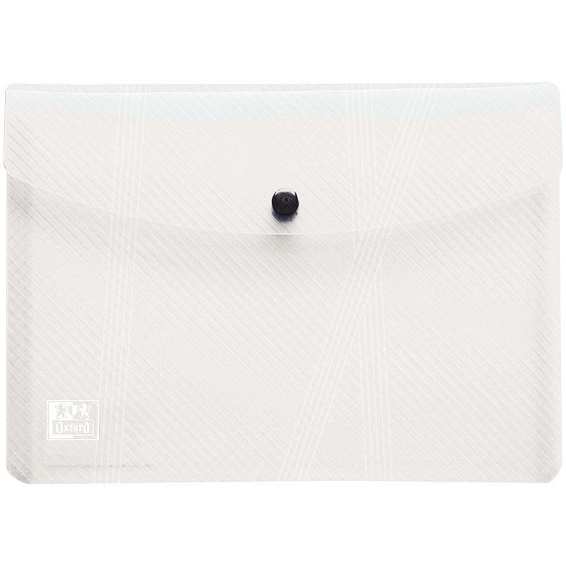 Image de  Paquet de 5 enveloppes à pression en polypropylène HAWAÏ pour format A5, incolore 