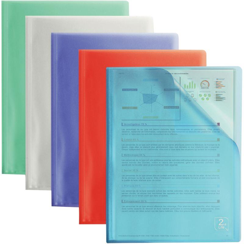 Image de  Protège-documents 80 vues 2ND LIFE en polypropylène, coloris assortis 