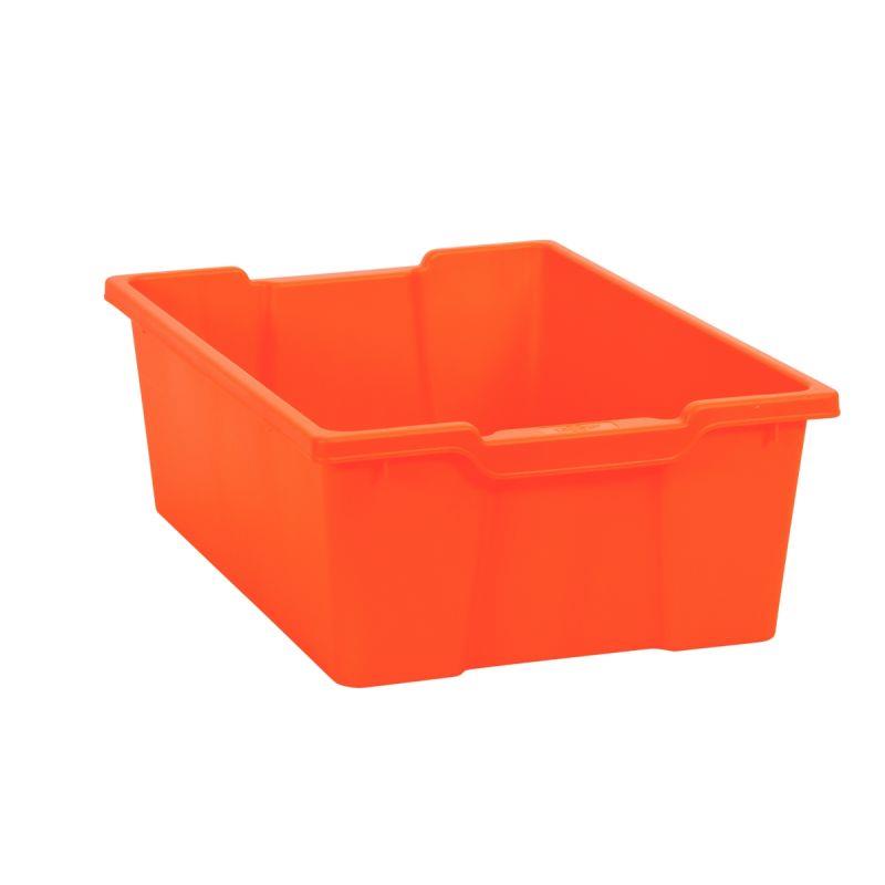 Image de  Bac en plastique grand modèle orange 