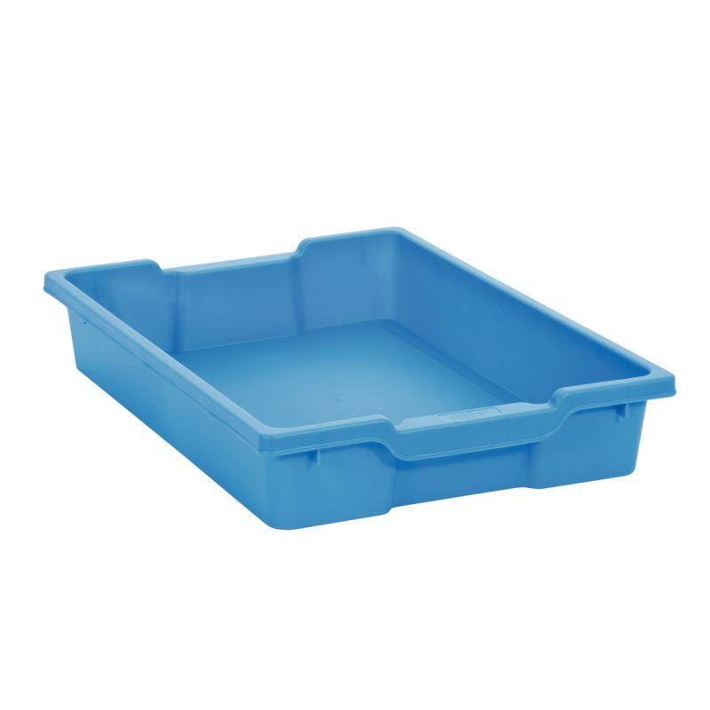 Image de  Bac en plastique petit modèle bleu 