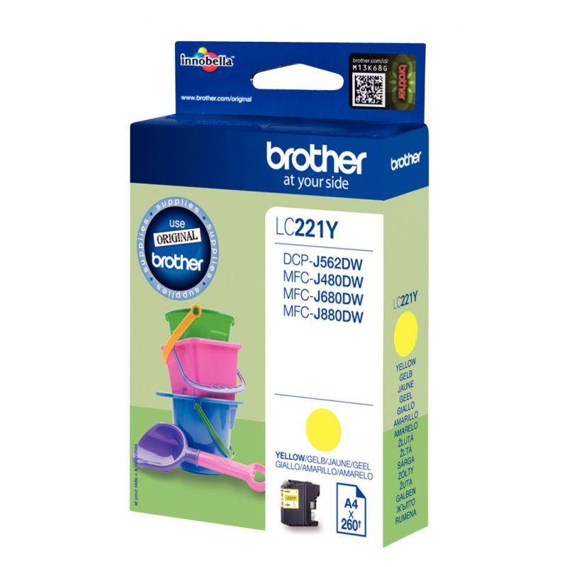 Image de  Cartouche jet d''encre à la marque Brother LC221Y jaune 