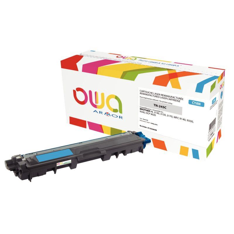 Image de  OWA toner laser cyan haute capacité remanufacturé compatible Brother TN245C 