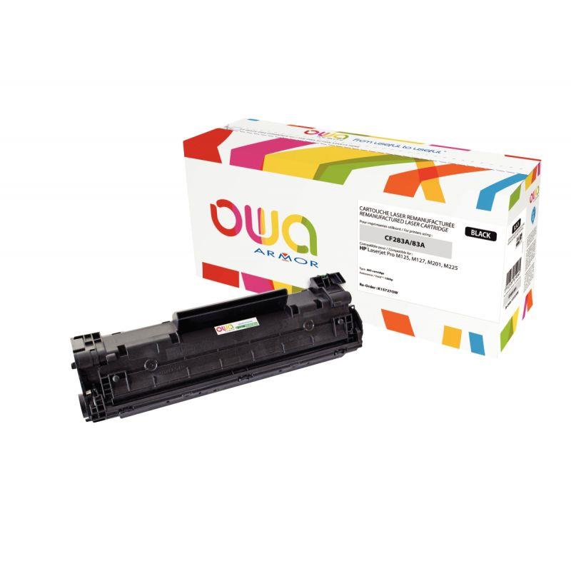 Image de  OWA cartouche laser noire remanufacturée compatible HP 83A (CF283A) 