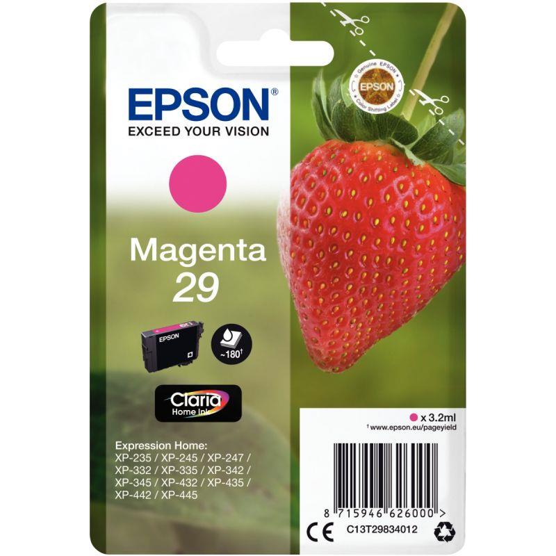 Image de  Epson FRAISE / 29 cartouche jet d''encre magenta authentique (T298340) 