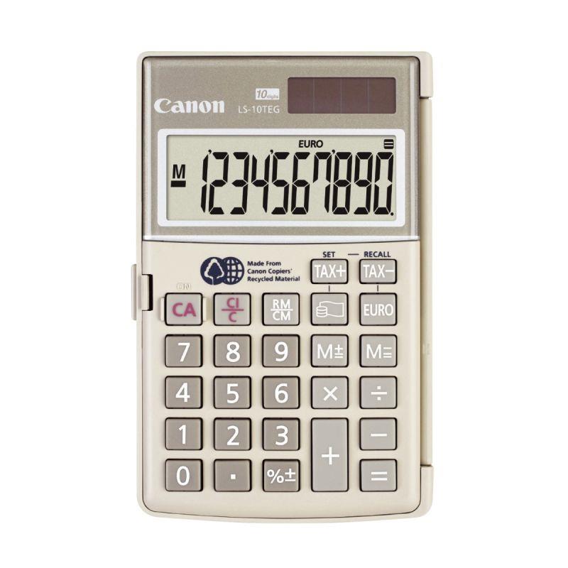 Image de  Machine à calculer de poche CANON écologique LS-10TEG 
