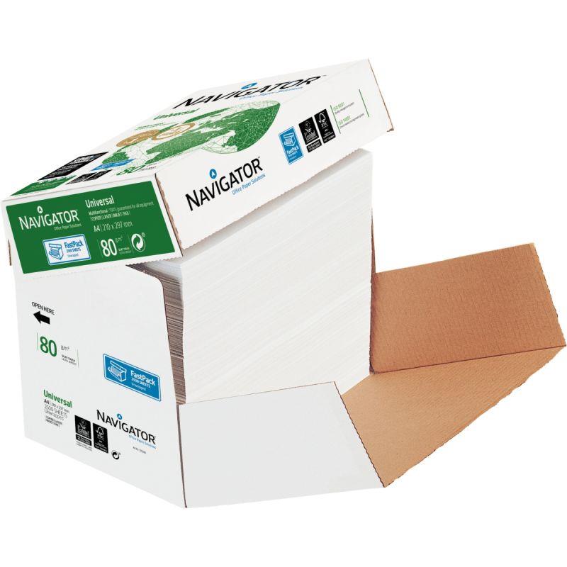 Image de  Fast pack de 2500 feuilles format A4 80g blanc NAVIGATOR 