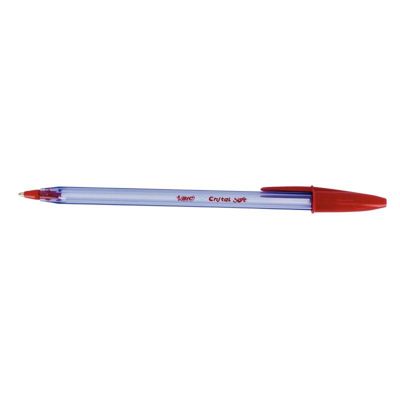 Image de  Stylo bille Cristal Soft rouge 