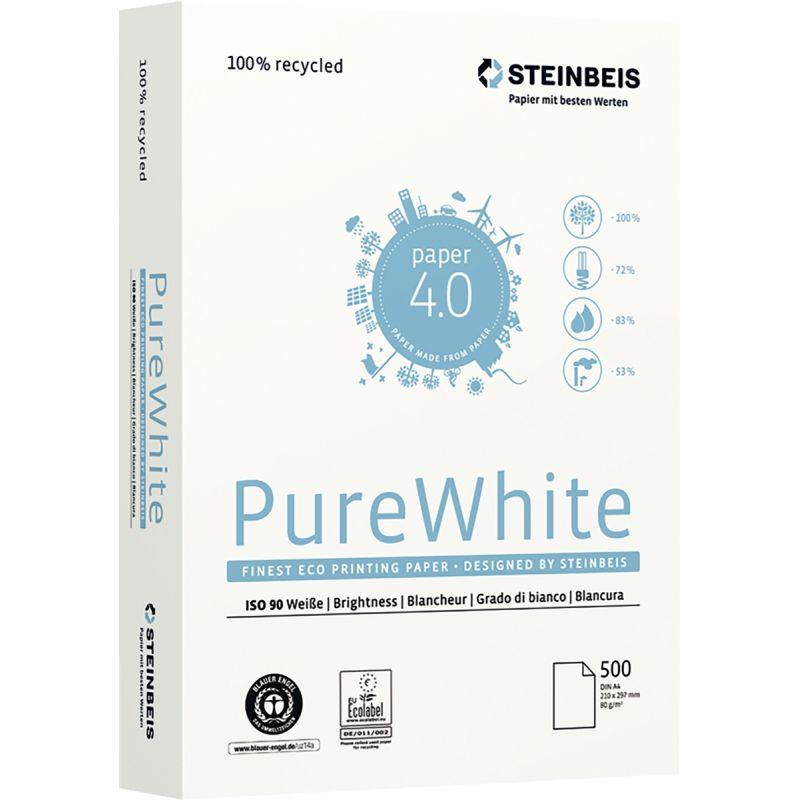 Image de  Ramette de 500 feuilles format A3 80g blanc STEINBEIS N°3 