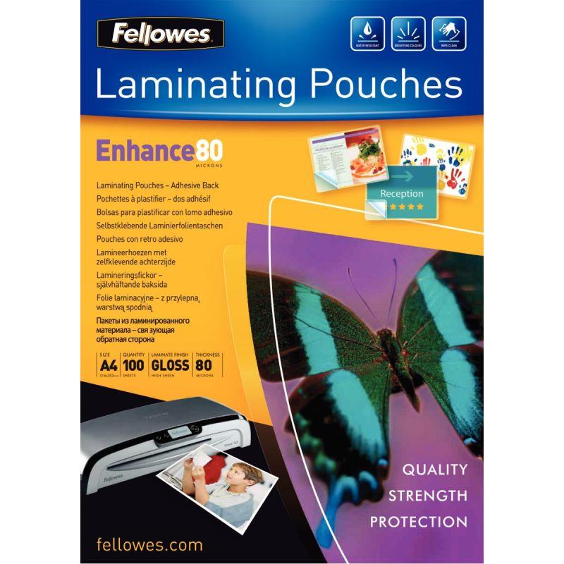 Image de  Boîte de 100 pochettes de plastification A3 adhésif 