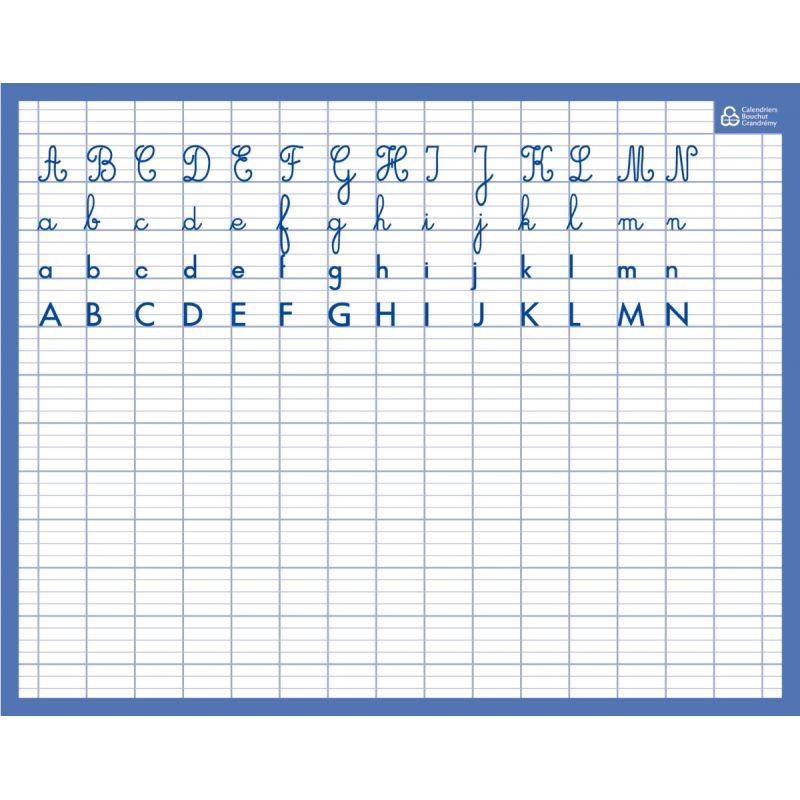 Image de  Ardoise effaçable à sec alphabet/seyes 