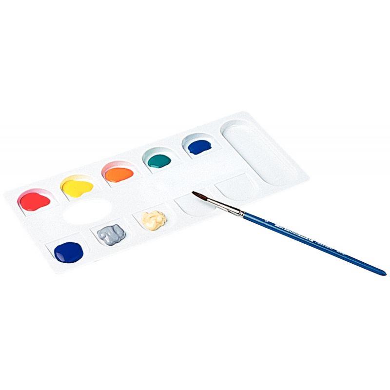 Image de  Palette rectangulaire divisée en godets 
