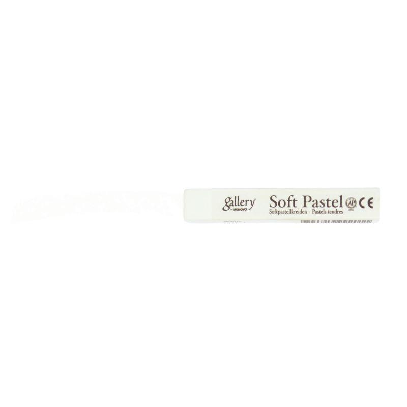 Image de  Boîte de 6 pastels secs tendres carrés blanches 