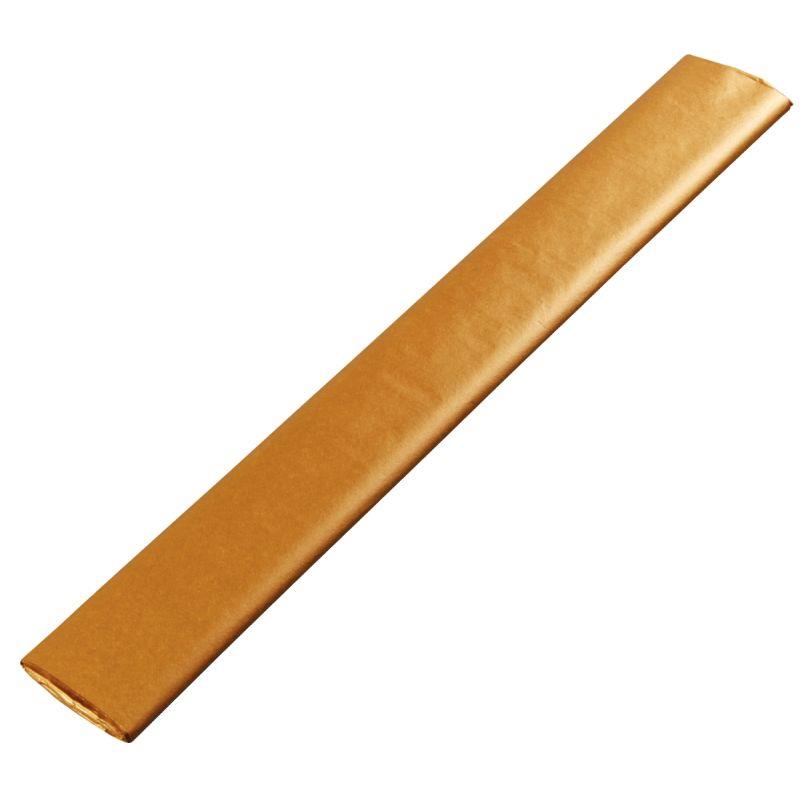 Image de  Sachet de 8 feuilles papier de soie 50 x 75 cm couleur or 