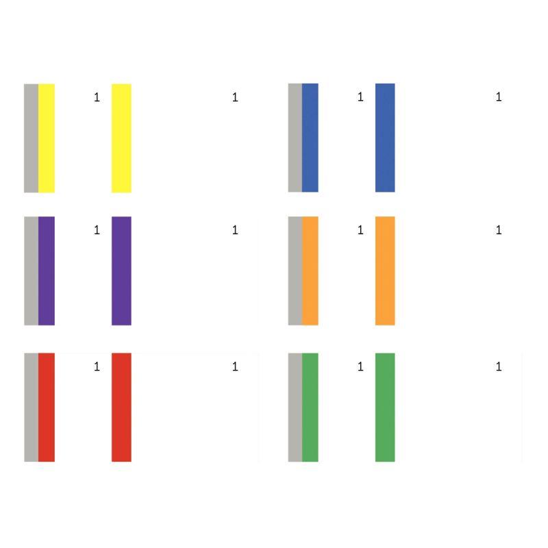 Image de  Lot de 10 blocs vendeurs 1 souche coloris assortis 