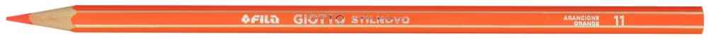 Image de  Etui de 12 crayons de couleur Stilnovo orange. 