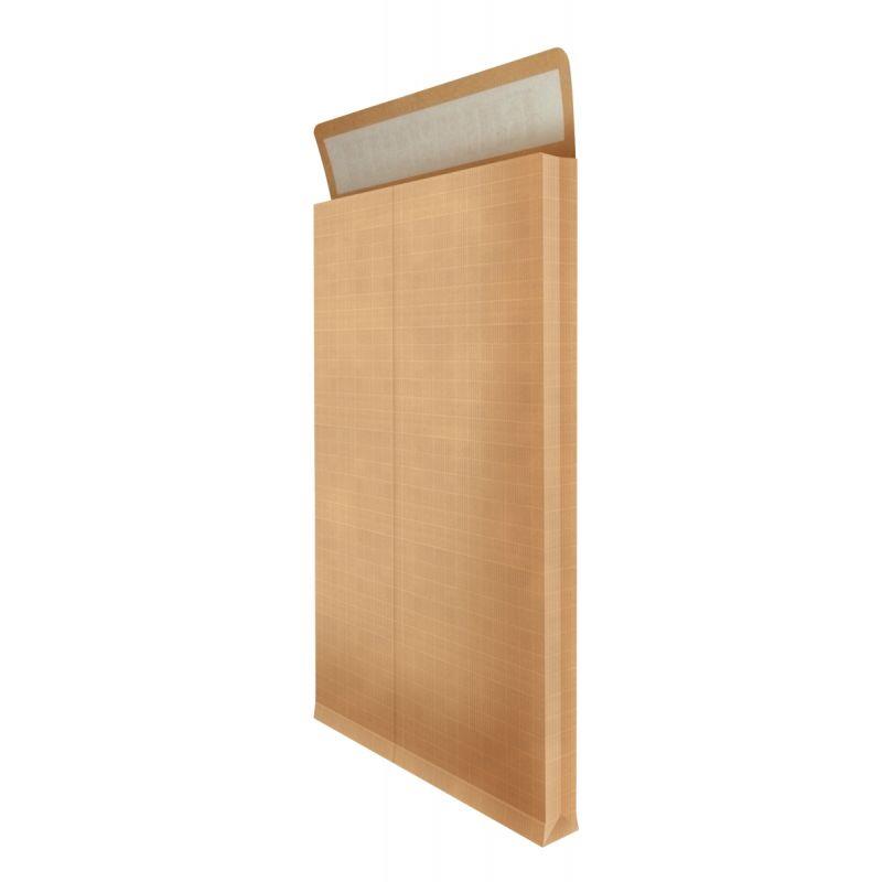 Image de  Paquet de 50 pochettes kraft armé 280x400mm soufflet 30mm bande siliconée 