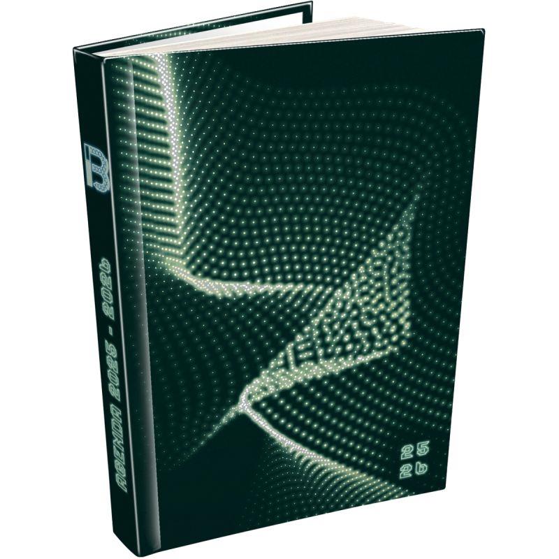 Image de  Agenda journalier Techno vert 