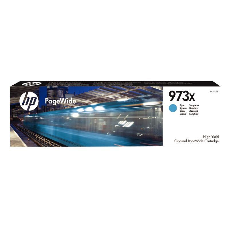 Image de  HP 973X cartouche d''encre PageWide cyan authentique (F6T81AE) 