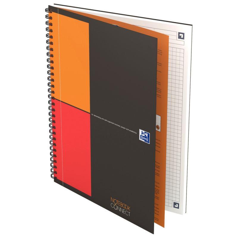 Image de  Cahier à reliure intégrale NOTEBOOK format tablette B5 quadrillé 5x5, 160 pages 