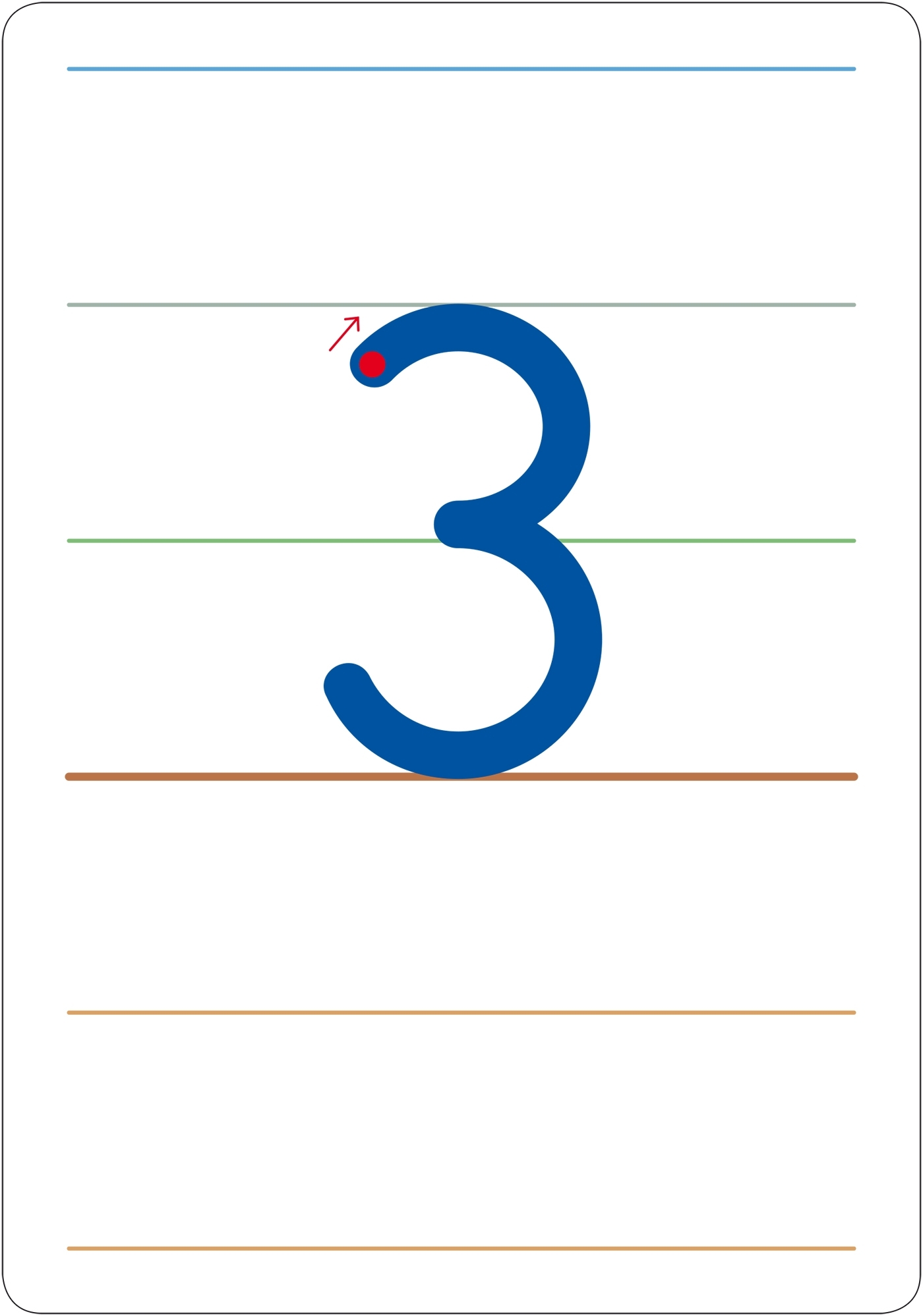 Image de  Mon Cahier D'Écriture - Cartes Chiffres Et Signes De Ponctuation 