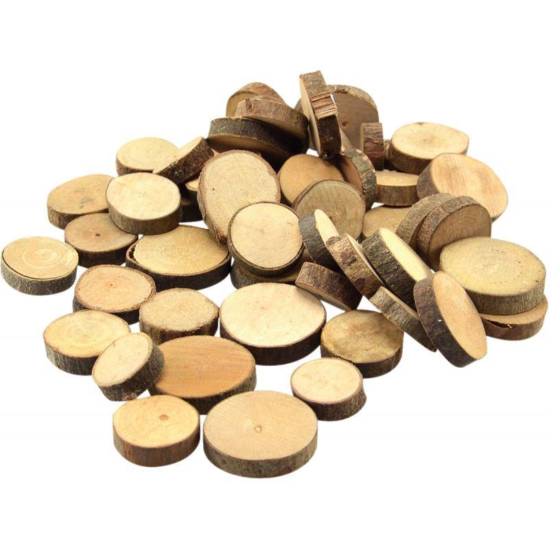 Image de  Sachet de 1kg de rondelles en bois diamètres assortis 