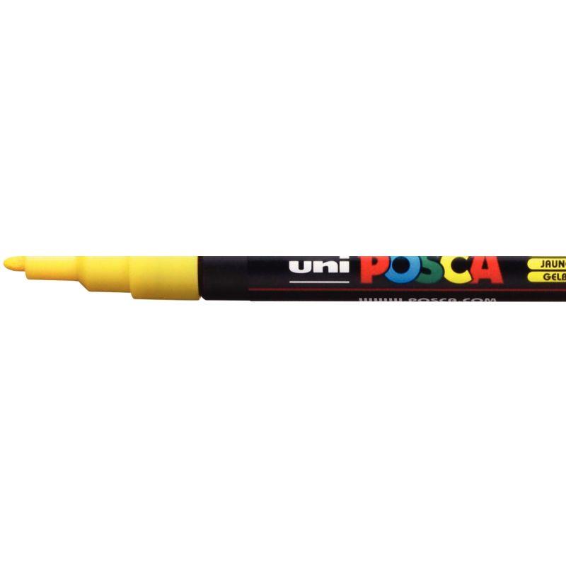 Image de  Marqueur Posca pointe fine ogive jaune 