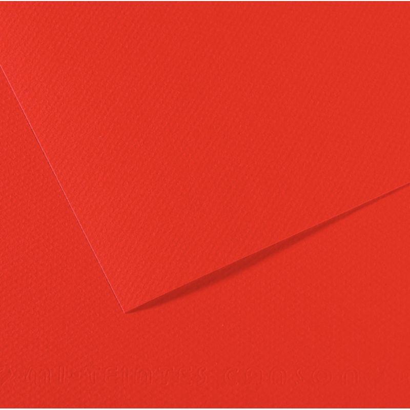 Image de  Feuille mi-teinte 50x65cm rouge 