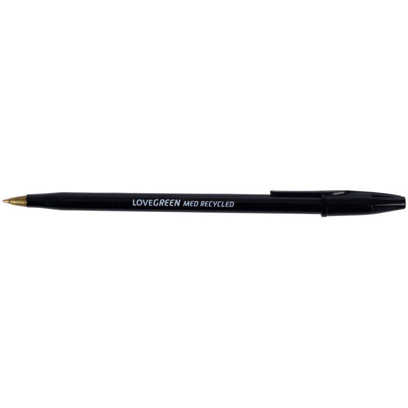 Image de  Stylo bille Lovegreen pointe moyenne noir 
