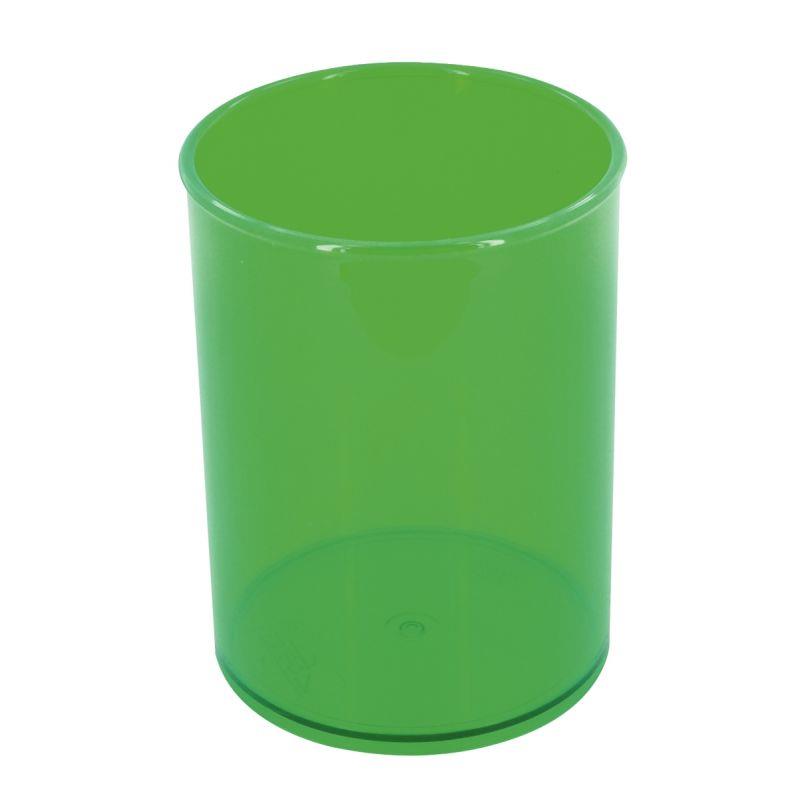 Image de  Pot à crayons FLUOR vert transparent 