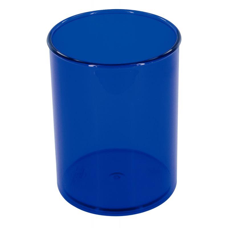 Image de  Pot à crayons FLUOR bleu foncé transparent 