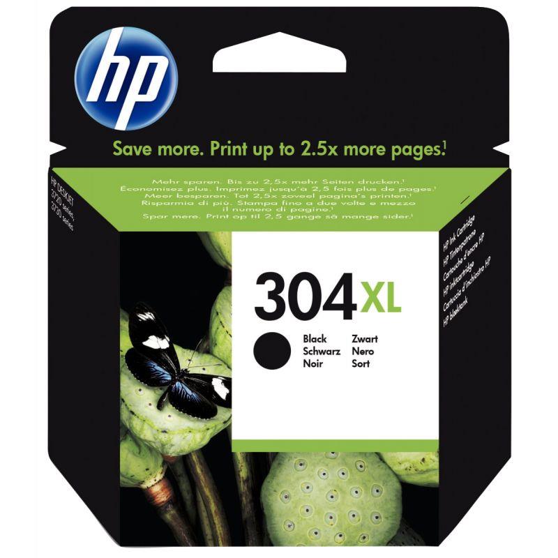 Image de  HP 304XL cartouche d''encre noire grande capacité authentique (N9K08AE) 