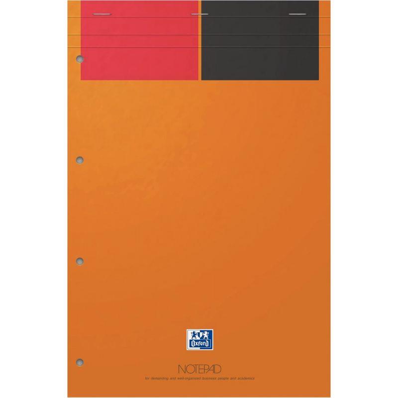 Image de  Bloc NOTEPAD 80 feuilles perforées, format A4+, ligné 6 mm, papier blanc 