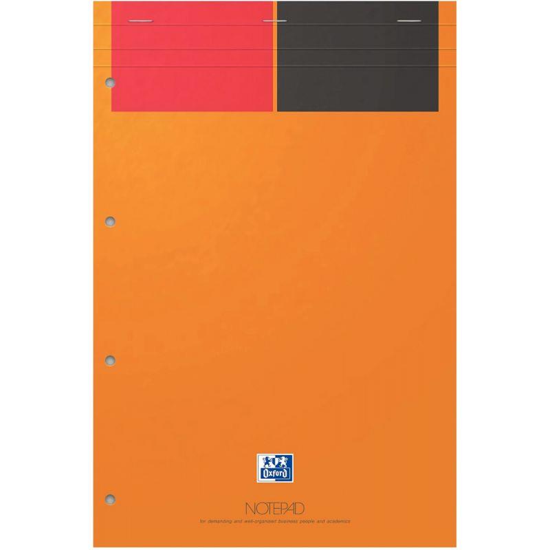 Image de  Bloc NOTEPAD 80 feuilles perforées, format A4+, ligné 6 mm, papier jaune 