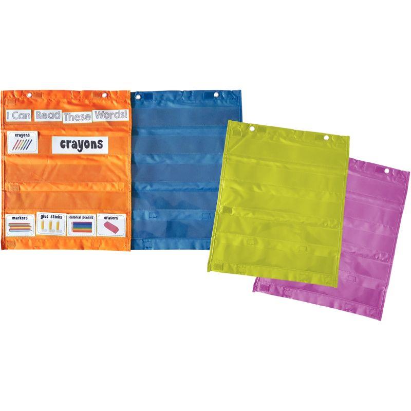 Image de  Sac de 4 pochettes en nylon 40x60cm coloris assortis 