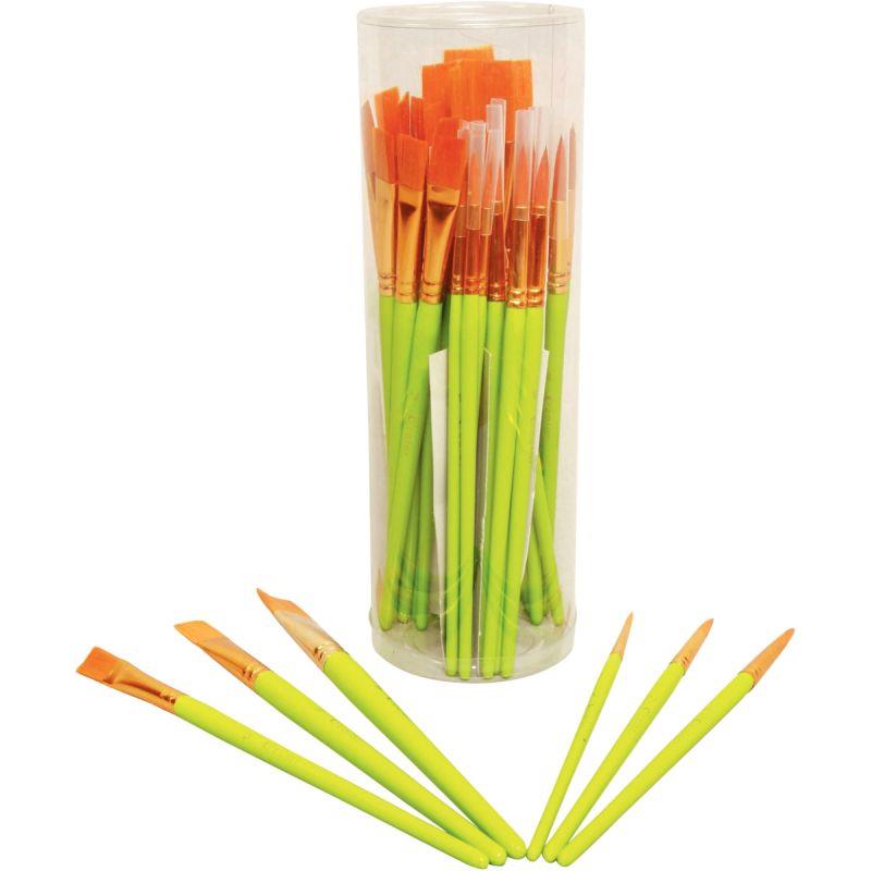 Image de  Pot de 36 pinceaux + brosses en synthétique 