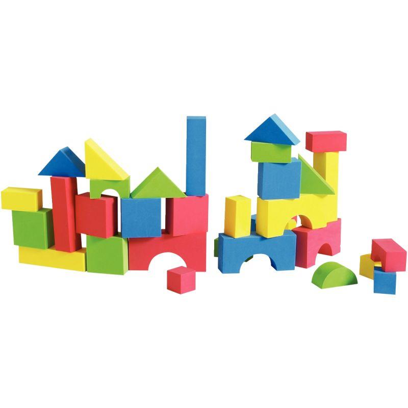 Image de  Jeu de construction 80 pièces en mousse EVA, couleurs assorties 
