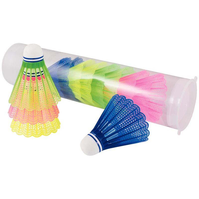 Image de  Tube de 12 volants badminton coloris assortis 