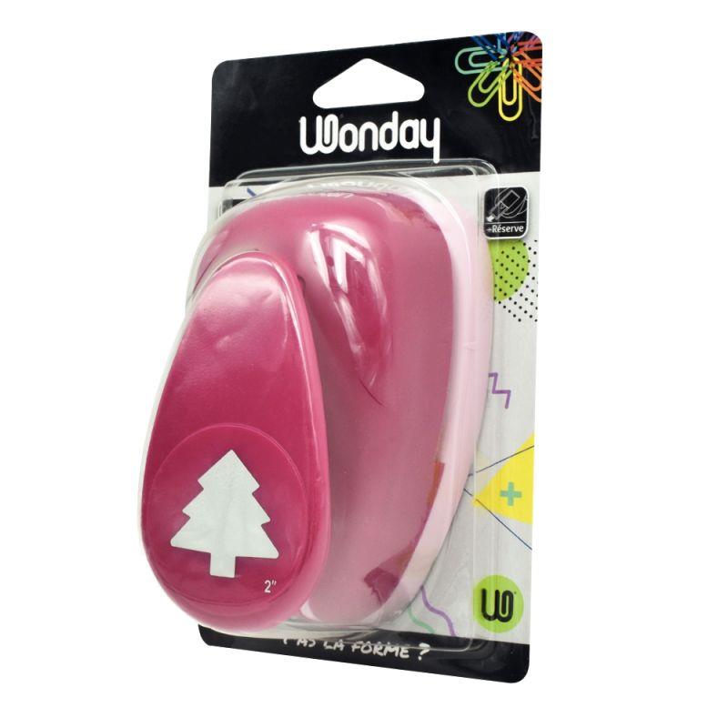 Image de  Perforateur déco fuchsia 50mm sapin 