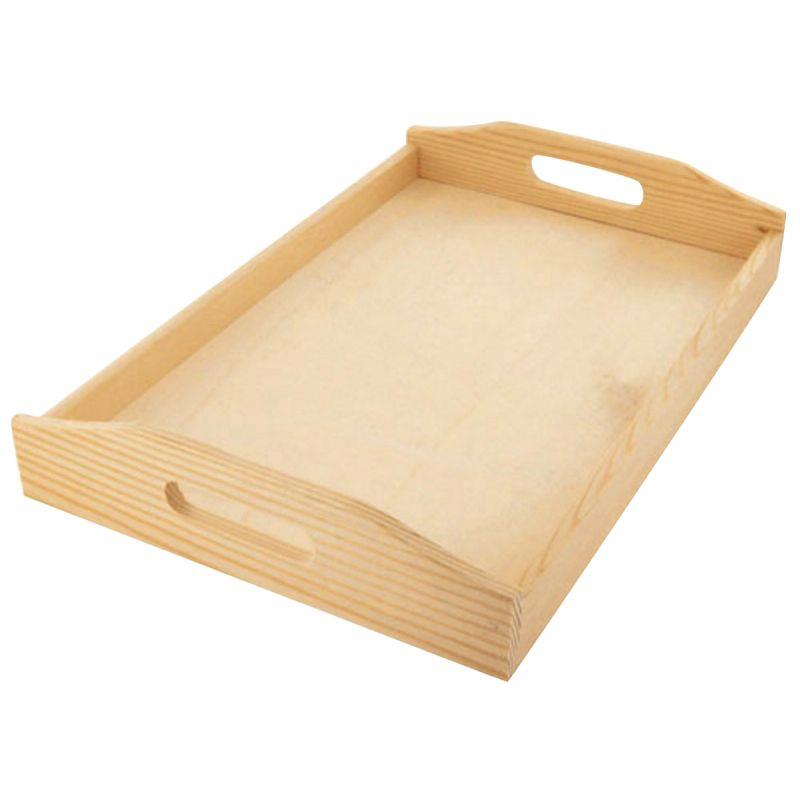 Image de  Plateau en bois avec 2 poignées 