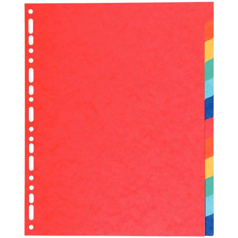 Image de  Jeu de 12 intercalaires en carte recyclée 220g, format A4+ 