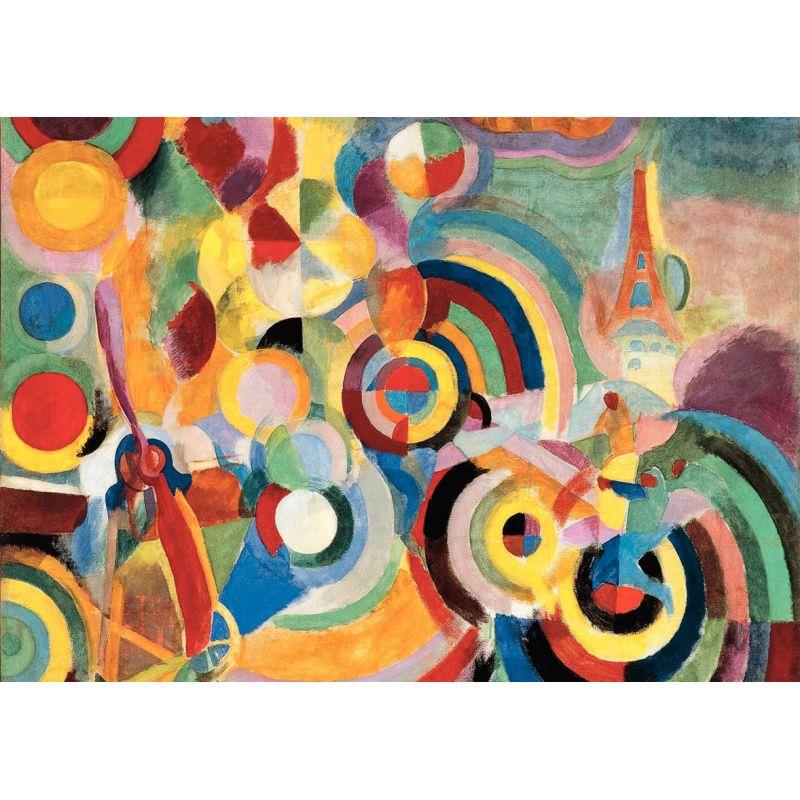 Image de  Puzzle d''art en bois d’environ 50 pièces, HOMMAGE A BLERIOT de Robert DELAUNAY 