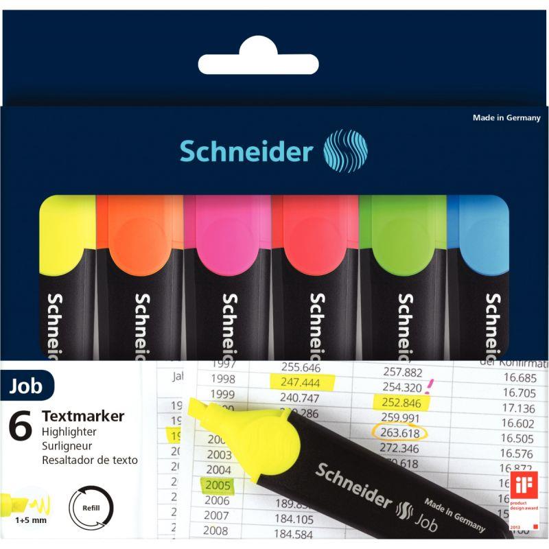 Image de  Pochette de 6 surligneurs Job assortis 