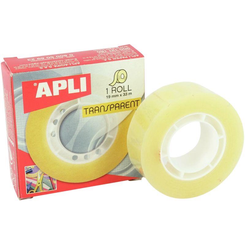 Image de  Rouleau adhésif Apli transparent 19mmx33m 
