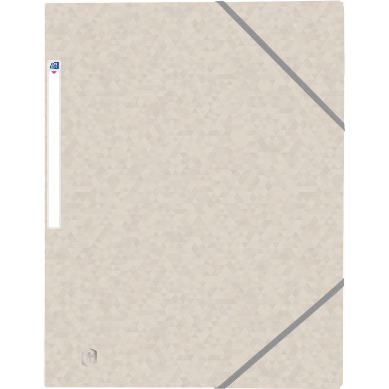 Image de  Chemise 3 rabats à élastiques TOP FILE+ en carte lustrée 4/10ème 390g, beige 