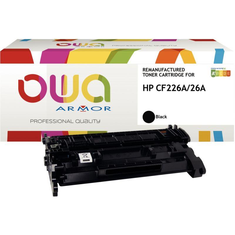 Image de  OWA cartouche laser noire remanufacturée compatible HP 26A (CF226A) 